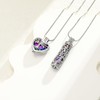 VCCWYQK Cylinder Cremation Jewellery Tree of Life Urn Ash Necklace