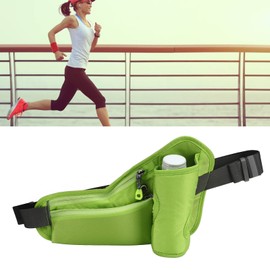 Running Belt Hydration Waist Pack Multifunctional Waterproof Reflective Waist Pouch for Outdoor Sports (Green)