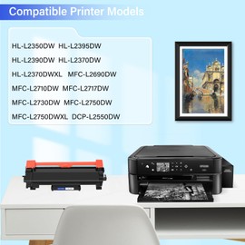 SuperInk Compatible Toner Cartridge Replacement for Brother TN760 TN-760 TN730 TN-730 to use with MFC-L2750DW HL-L2350DW HL-L2395DW MFC-L2710DW Laser Printer (Black, 2-Pack)