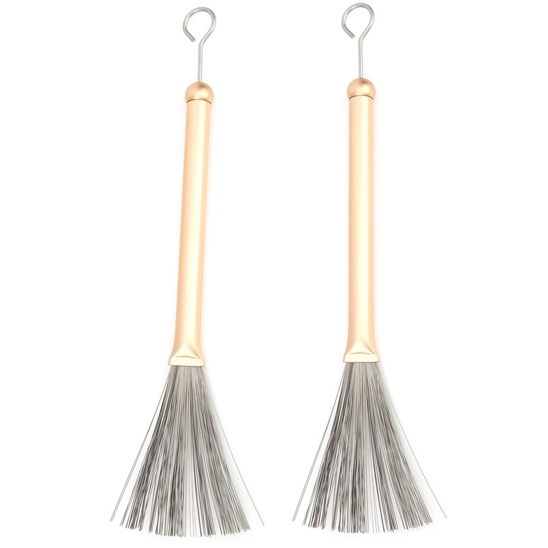 Drum Stick Brush Set Jazz Retractable Metal Wire 19 Beam