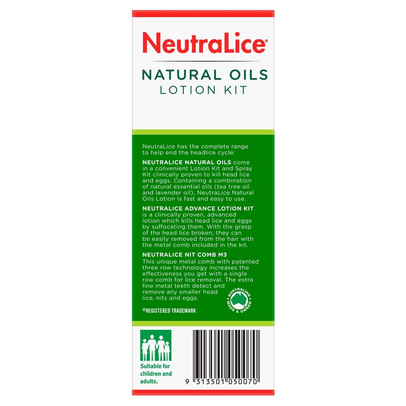 Neutralice Natural Oils Lotion Kit 200 ml