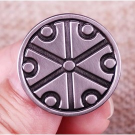 Slavic Mythology Thunder God Perun Symbol Eagle World Tree Thor Slavs Pagan 1.1" Enamel Pin Badge