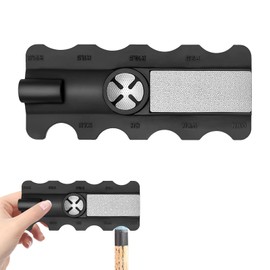 5 in1 Cue Tip Shaper, Snooker Cue Tip Shaper Tool, Durable Multi-Function Cue Tip Repair Kit with Scuffer, Shaper, Tapper, Portable Cue Maintenance Accessory for Rapid Repair and Recreational Use