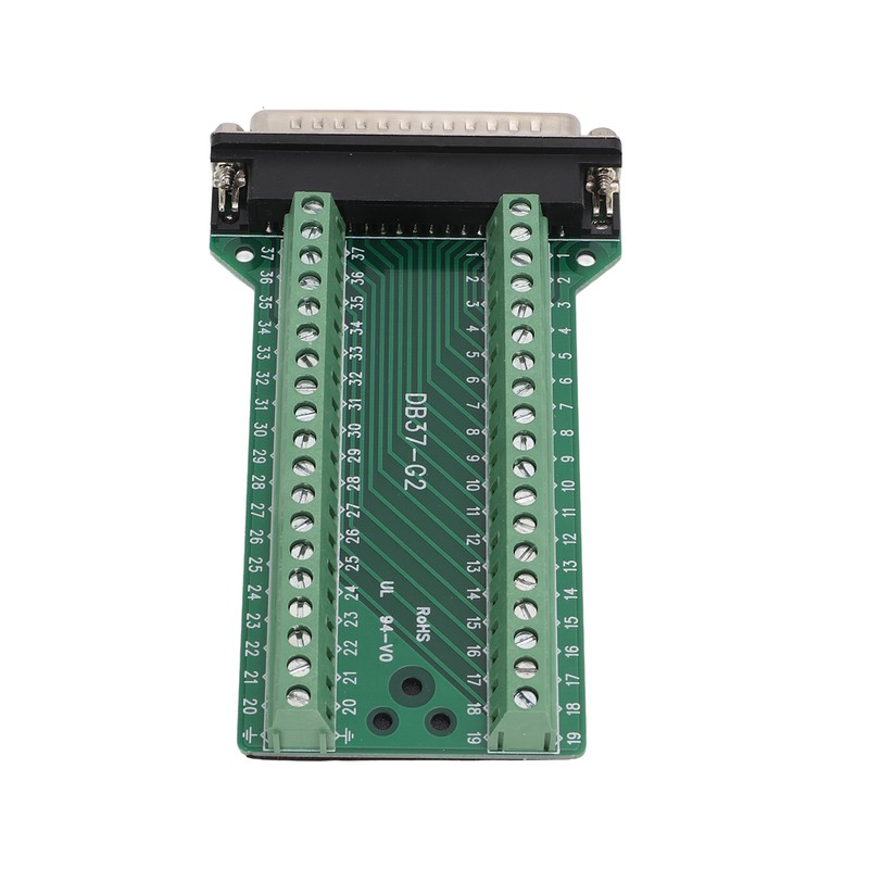 DB37 Breakout Connector Terminal Board Straight PCB Insulated Anti Interference