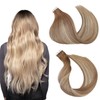 Tape in Hair Extensions ，Real Human Hair Extension,Bleach and Caramel