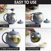 Primula Half Moon Teapot with Removable Infuser, Glass Tea Maker