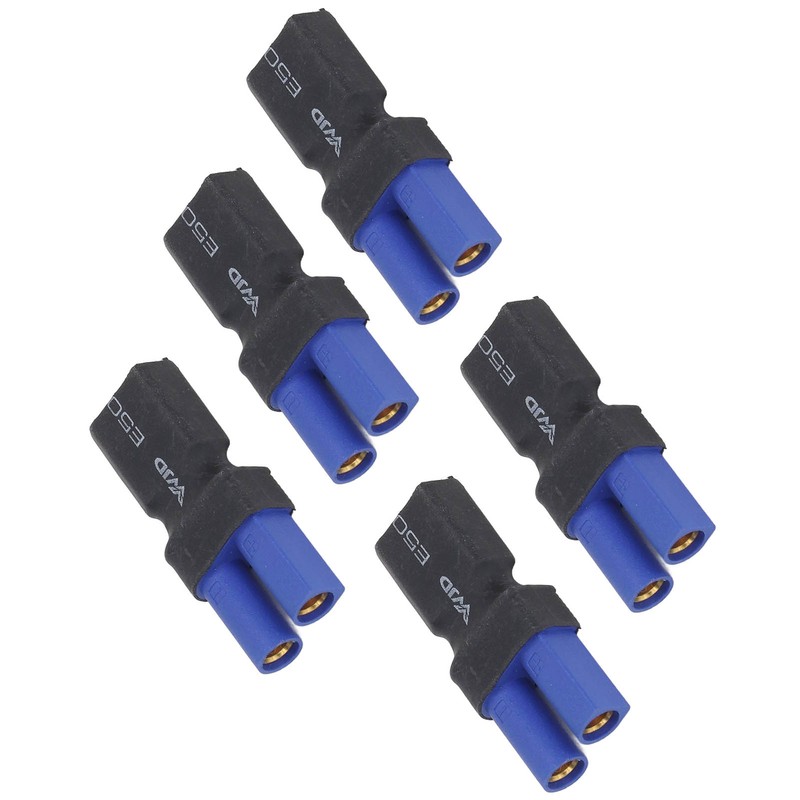 5Pcs EC5 to XT60 Adapter Rubber Plastic Copper Sturdy Accurate