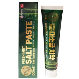 KPurity Roasted Bamboo Salt Infused Toothpaste 160g Tube - Freshens Breath - 죽염