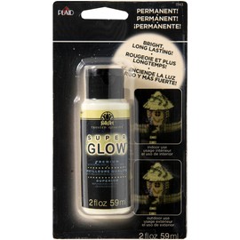 Plaid FA FolkArt Super Acrylic Glow-in-The-Dark Paint Carded 2oz, Green