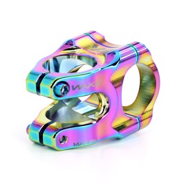 CYSKY 31.8 Bike Stem 35mm Short MTB Stem Handlebar Riser Ultra-Light CNC Aluminum Alloy 35mm Handlebar Clamp for Mountain Bike, Road Bike, MTB, Downhill