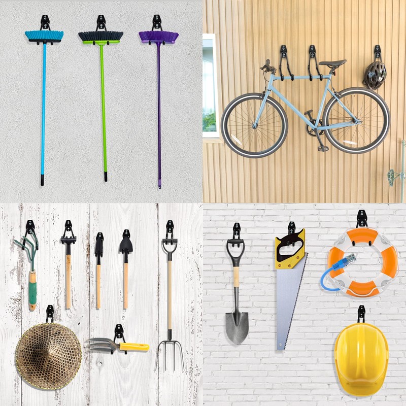 HUPBIPY Heavy Duty Garage Hooks 4 Pack, 7.7 inch U