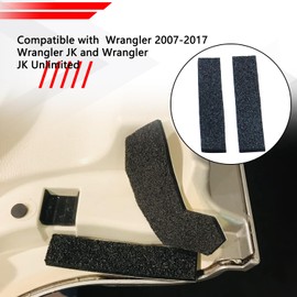 Hard Top Removable Seal Kit, Foam Blocker Replacement for 2007-2017 Wrangler JK and Wrangler JK Unlimited Replaces 68026937AB 17 Pcs Black