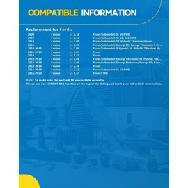 PHILTOP Front Shock Absorber Struts for Ford Fusion 2013-2020, 272638 Automotive Replacement Struts