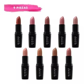 Bissú Set Labiales Mate Bissu (kit 9 Piezas Tonos Nude)