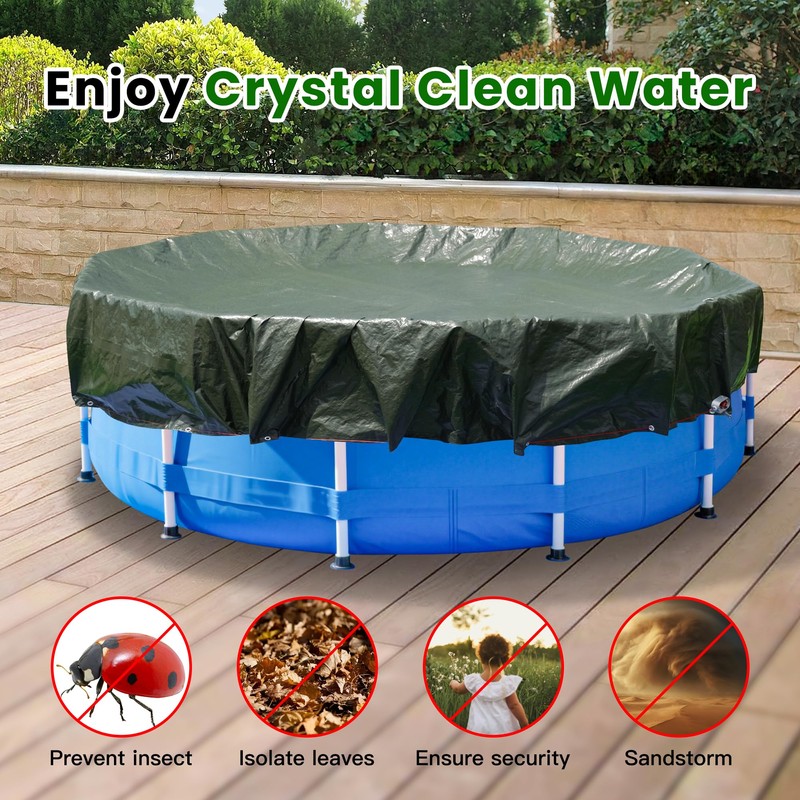 21 ft Round Heavy Duty Winter Pool Cover for 18
