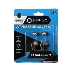 Colby Valve Ultimate Permanent Tire Valve Stem Replacement System | Valve Stem Short | No Need to Remove Tire | Tire Valve Stem Kit Made in USA from Quality 360 Brass Components