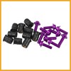 Partuto 10pcs M5 Motorcycle Windscreen Screw Fairing Windscreen Bolt Purple