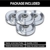 Nisorpa 4pcs Universal 88mm Aluminium Alloy Bearing Pulley Wheel Cable