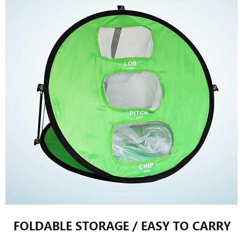 ANCLLO Double Sided Golf Net 5 Holes Indoor Outdoor Portable