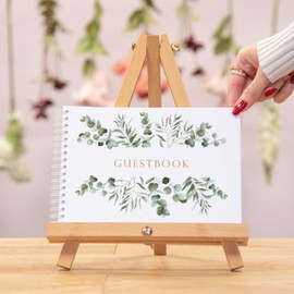 Manta Makes guestbook, wedding guest book for wedding day, reception wedding decor, wedding books for guests to sign, wedding scrapbook keepsake (Eucalyptus A5)