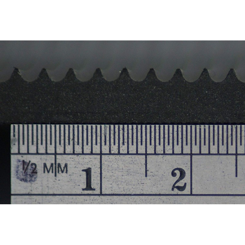 Fine Fluted Black Ribbed Rubber Matting 3mm Thick: Size A4