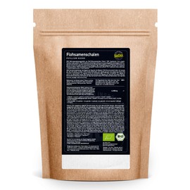 Biotiva Organic Psyllium Husk Capsules - 180 Caps - 700mg - Dietary Fibre - Vegan, Paleo - Planago Ovato - Psyllium Husk - Bottled and Controlled in Germany (DE-ÖKO-005)