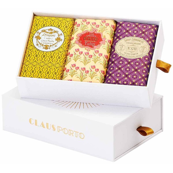 Claus Porto Gift Box 3 Wax Sealed Soaps,