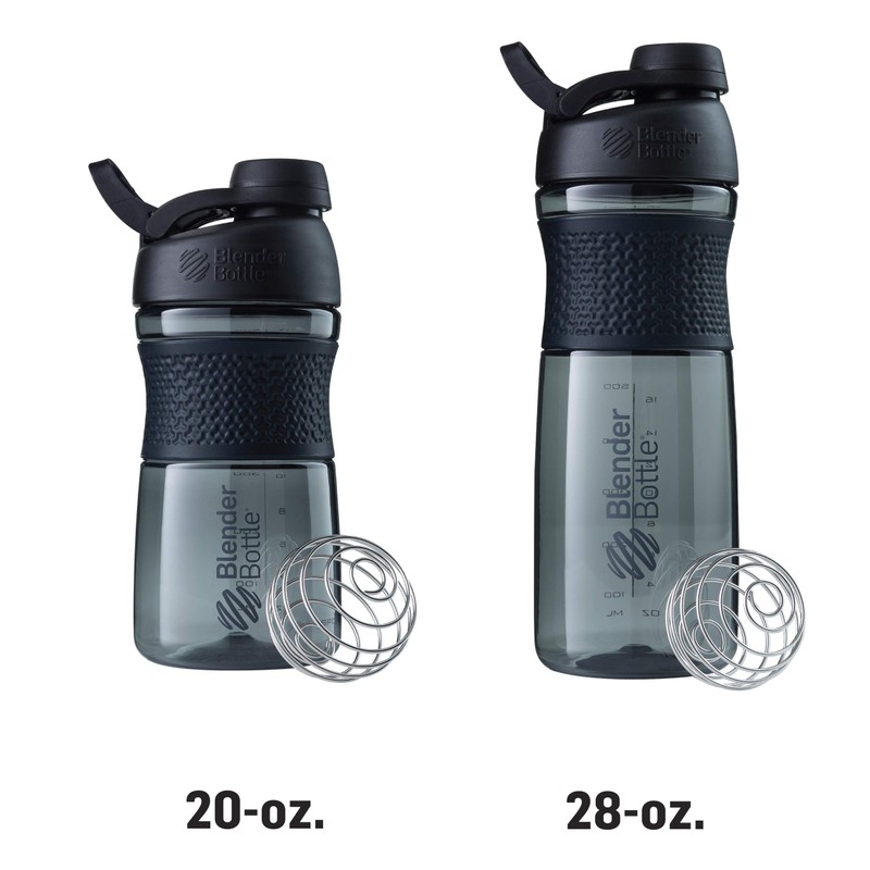 BlenderBottle SportMixer Shaker Bottle Perfect for Protein Shakes and Pre