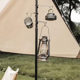 Eimmabey 3PCs Garage Shelving Storage Hooks Outdoor Camping Lantern Hooks, Non-Slip Bird Feeder Hooks Kitchen Shelving Pole Hooks