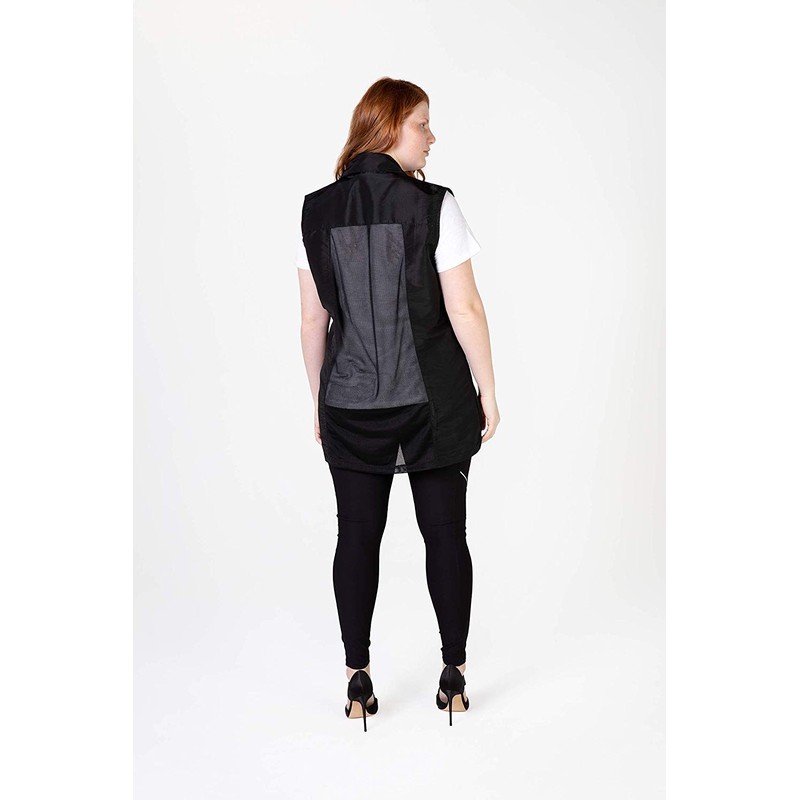 A Size Above Plus Size Women's Stylist Vest, Mesh Vent