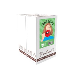 Crave Beverages Flavored Pods Compatible with 2 K-Cup Brewers, Hazelnut, 40 Count