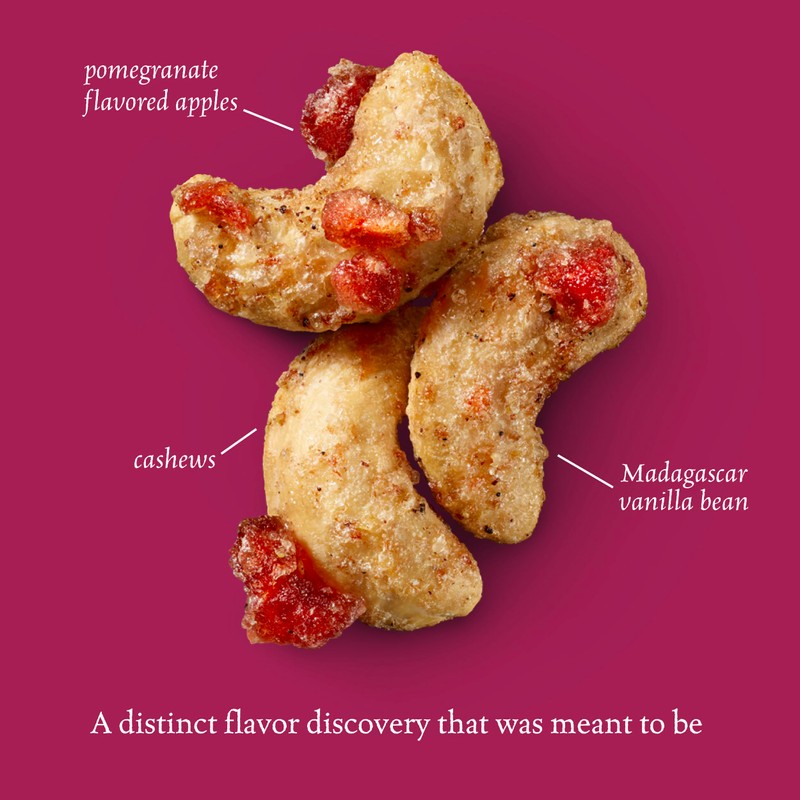 Sahale Snacks Pomegranate Vanilla Cashews, 4 oz Pouches (6 Packs)