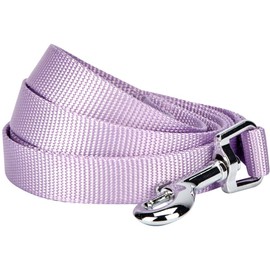 Blueberry Pet Essentials 21 Colors Durable Classic Dog Leash 5 ft x 5/8", Lavender, Small, Basic Nylon Leashes for Dogs