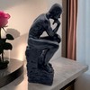 FUNSXBUG 10 Inch Resin The Thinker Statue Thinking Man Sculptures