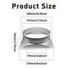 bociloy 8 Inch Duct Connector Flange, Metal Straight Pipe Flange
