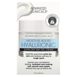 Advanced Clinicals Moisture Boost Hyaluronic, Extra Dry Skin Gel Cream , 2 fl. oz. (59 ml)