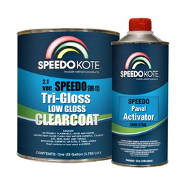 Speedokote Low Gloss 2.1 VOC urethane clear coat, SMR-115/170, gallon kit w/Slow Act.