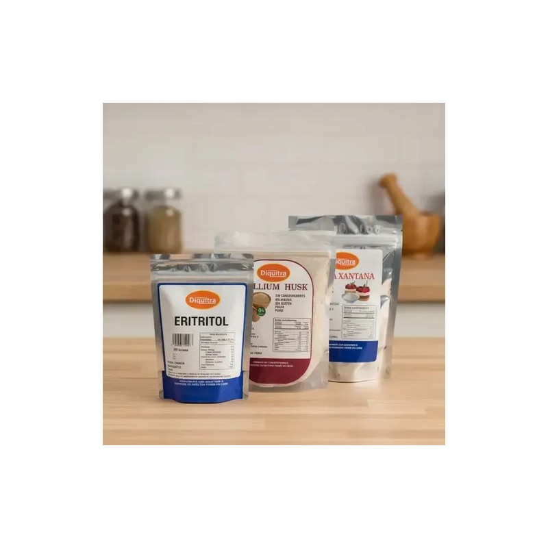 Eritritol, Goma Xantana Y Psyllium Husk Keto 100 Gramos C/u