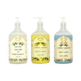 Flüssigseifen Zitrone/Olive/Lavendel, Körperbad, 3 Stück 500 ml