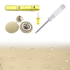 60PCS Car Roof Headliner Repair Kit, Auto Roof Snap Rivets Retainer Buttons with Installation Tool, Fixing Repair Buckle for Interior Ceiling Cloth, Fit Cars (Beige)