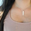 AJ's Collection Open Heart Sterling Silver Name Necklace. Customize with