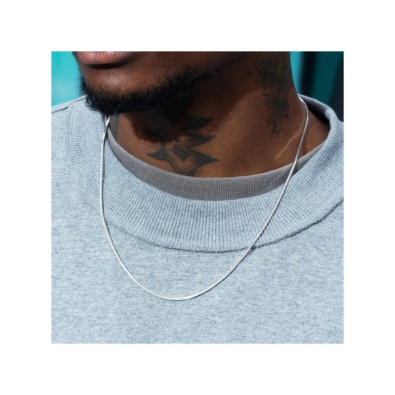 Verona Jewelers Sterling Silver 1MM, 1.5MM Italian 8 Sided Diamond