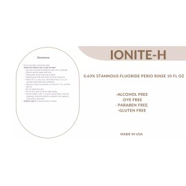 IONITE-H 0.63% Stannous Fluoride Mouthwash FRUIT PUNCH - 2 BOTTLES-LIKE PERIOMED