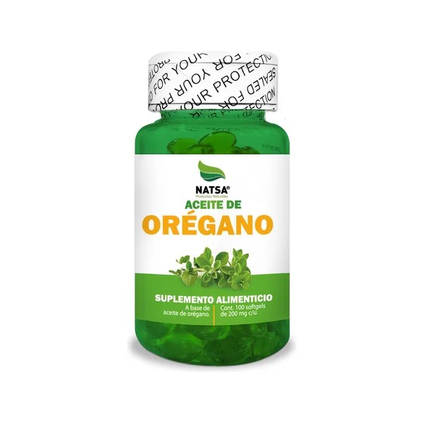 Aceite De Orégano, 100 Cápsulas, Calidad Premium