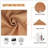 Weddecor 20 Inch Gold 2028 Cotton Polyester Table Napkin for