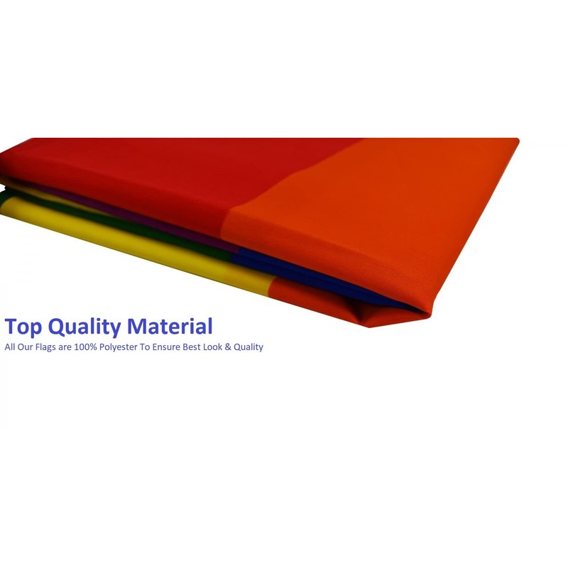 Gay Pride Bear Flag 5 x 3 FT 100% Polyester