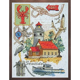 Janlynn Counted Cross Stitch Kit - Seaside Collage 23 x 30cm