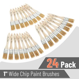 Bates- Chip Paint Brushes, 1 Inch, 24 Pack, Chip Brush, Brushes for Painting, Paint Brushes, Stain Brushes for Wood, Natural Bristle Paint Brush, 1 Inch Paint Brush, Chip Paint Brushes for Paint