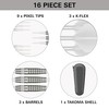 TARGET COLOURS GEN4 WHITE 90% 19G 2BA SOFT TIP DARTS