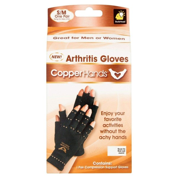 Copper Hands Arthritis Compression Gloves As Seen on TV (SM/MD)